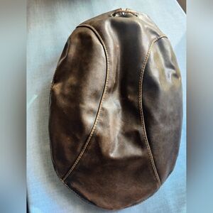 Sophisticated Brown Leather Men's Backpack